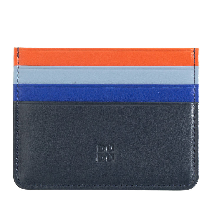 Colored credit cards in Nappa Leather 6 Dudu pockets