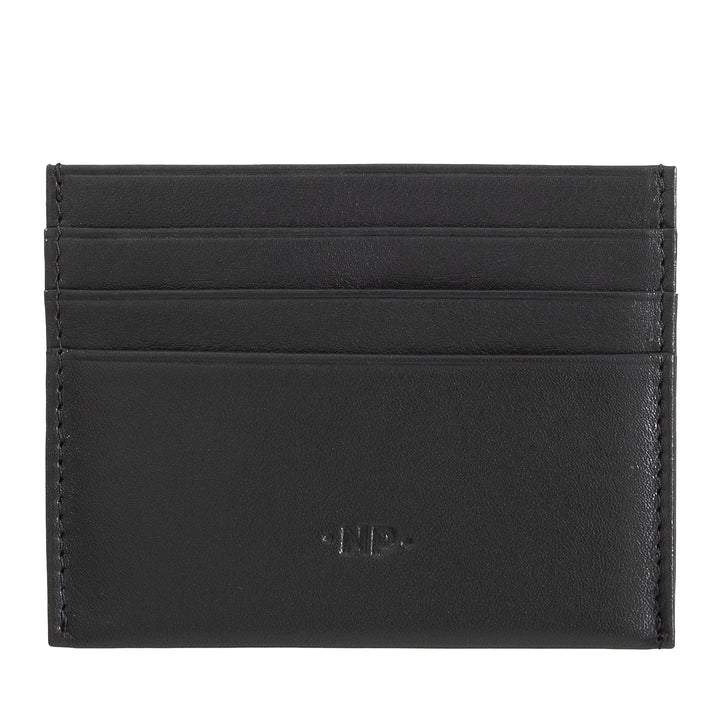 Nuvola leather holding card cards man men thinly pocket -sized in soft nappa leather with 6 pockets tessere