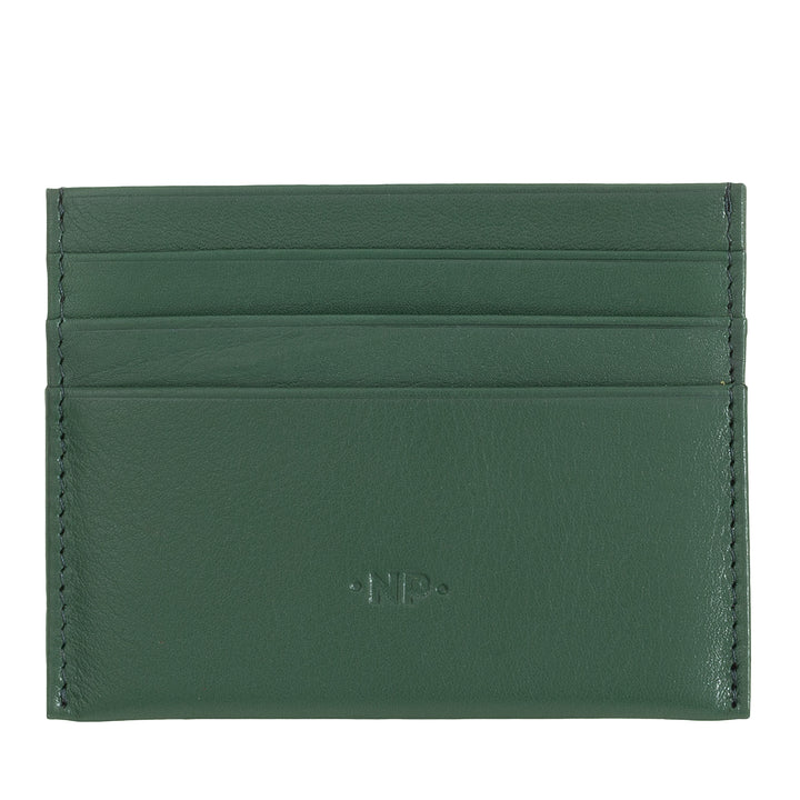 Nuvola leather holding card cards man men thinly pocket -sized in soft nappa leather with 6 pockets tessere