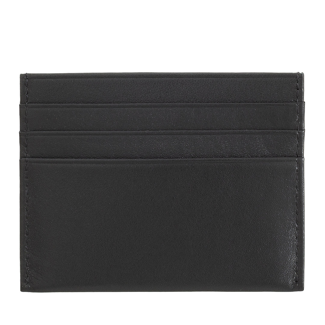 Nuvola leather holding card cards man men thinly pocket -sized in soft nappa leather with 6 pockets tessere