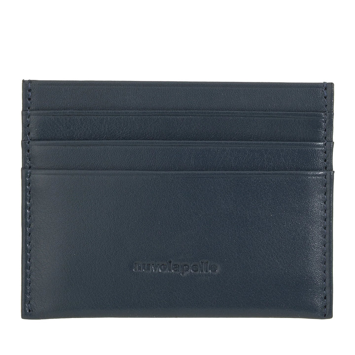 Nuvola Pelle Slim kreditkortshållare för män och kvinnor - Slim Pocket Wallet i mjukt nappaläder med 6 kortplatser