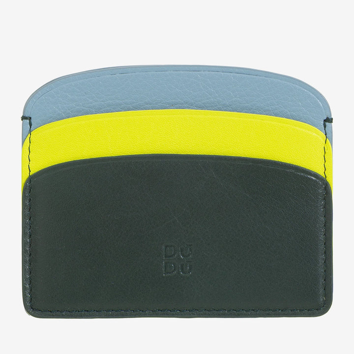 DUDU Thin Credit Card Holder in Soft Leather, Card Holder, Document Holder, Pocket Plate, Slim Design, Colorful