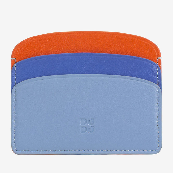 DUDU Dünner Kreditkartenhalter aus weichem Leder, Kartenhalter, Dokumentenhalter, Taschenplatte, schlankes Design, bunt