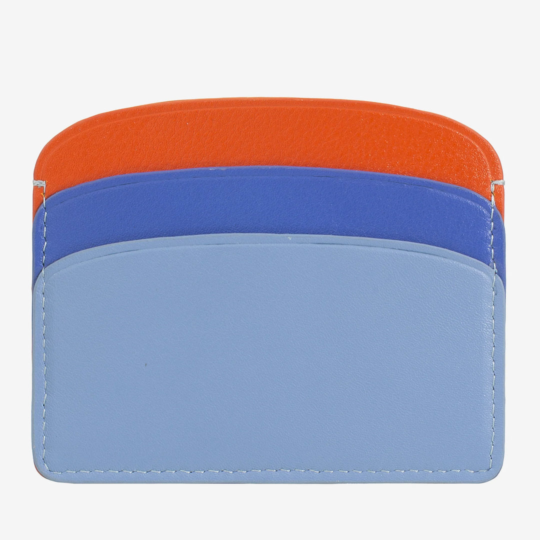 DUDU Dünner Kreditkartenhalter aus weichem Leder, Kartenhalter, Dokumentenhalter, Taschenplatte, schlankes Design, bunt