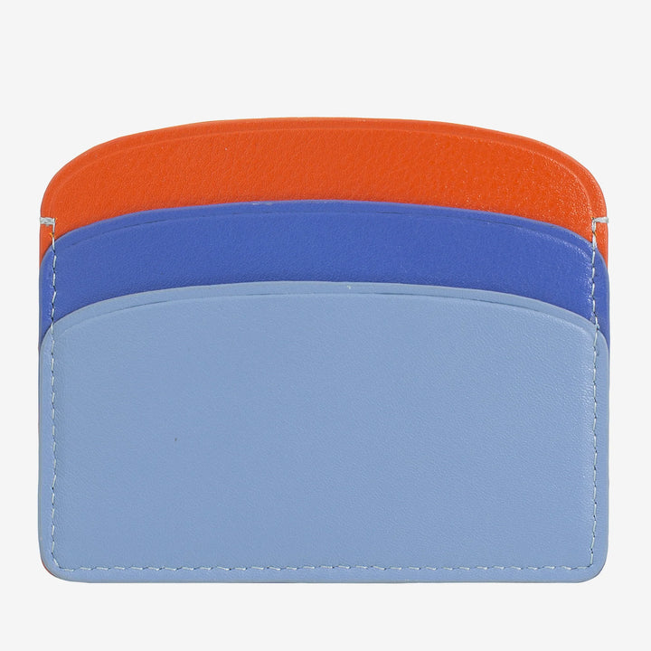 DUDU Dünner Kreditkartenhalter aus weichem Leder, Kartenhalter, Dokumentenhalter, Taschenplatte, schlankes Design, bunt