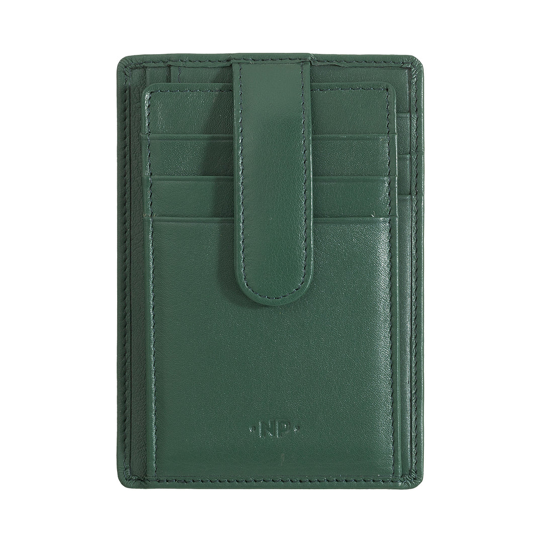 Nuvola Leather Holding Cards Men's Man Slim In Nappa Leather Leather med knaplukning