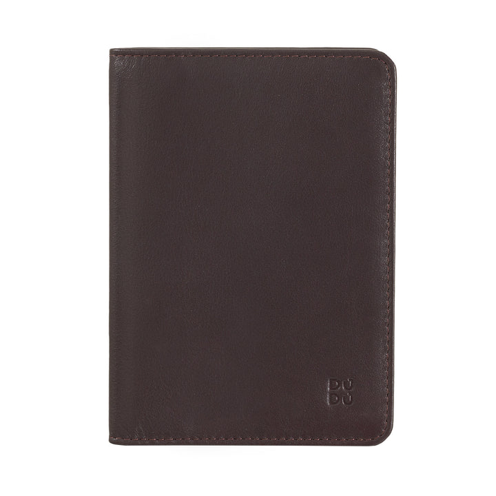 Dudu Case Porta Pas i Travel Leather med RFID -beskyttelse og kreditkortindehaver