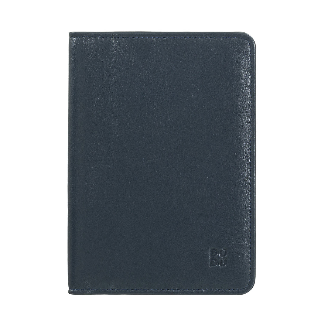 Dudu Case Porta Pas i Travel Leather med RFID -beskyttelse og kreditkortindehaver