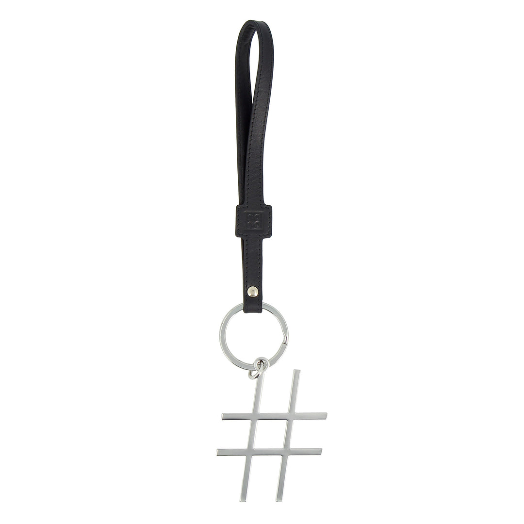 DUDU Keychain in the shape of women's leather leather with ring with ring