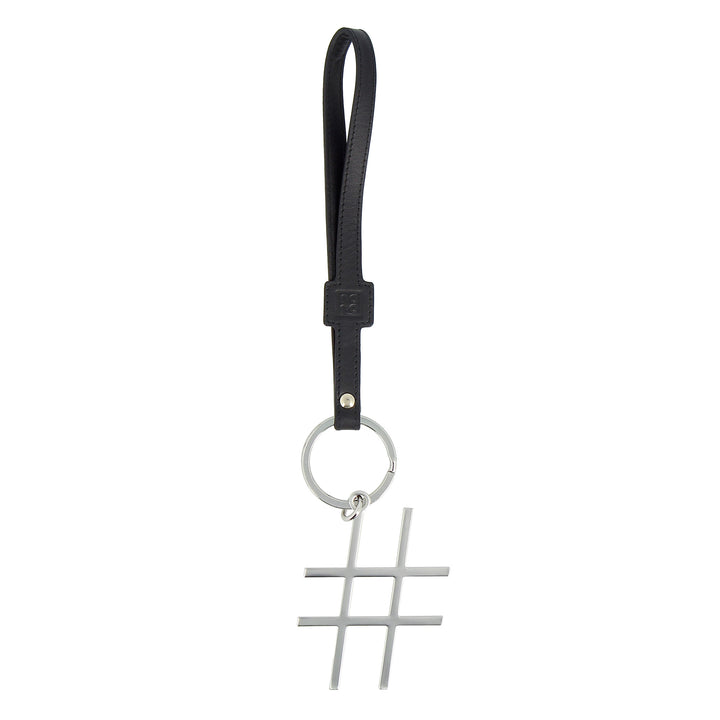 DUDU Keychain in the shape of women's leather leather with ring with ring