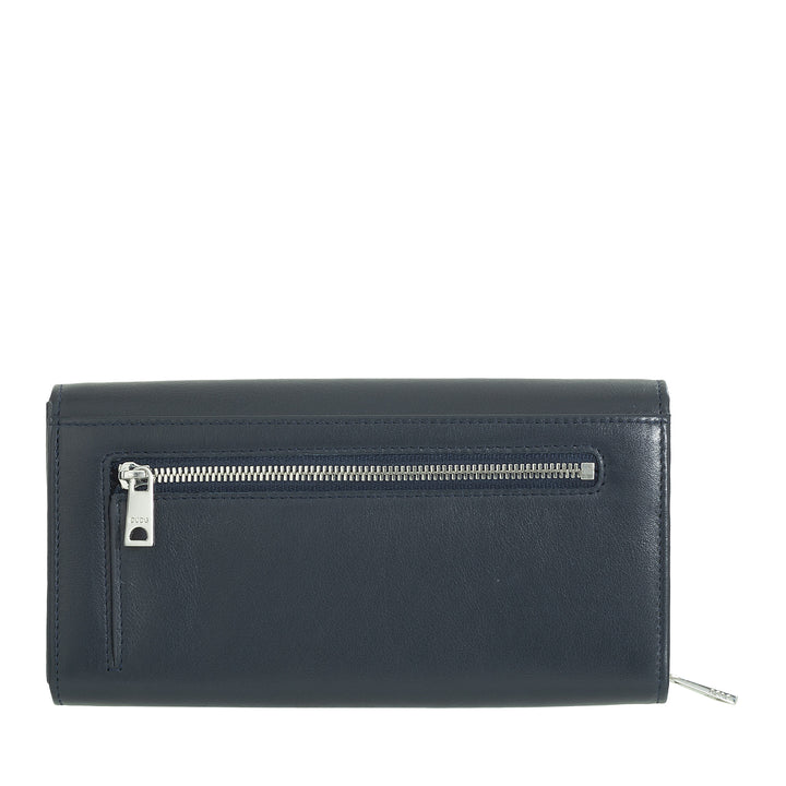 Dudu Women's Women's Leather RFID Design Long Long With Zip Card Zip Hoods og Closure Brook