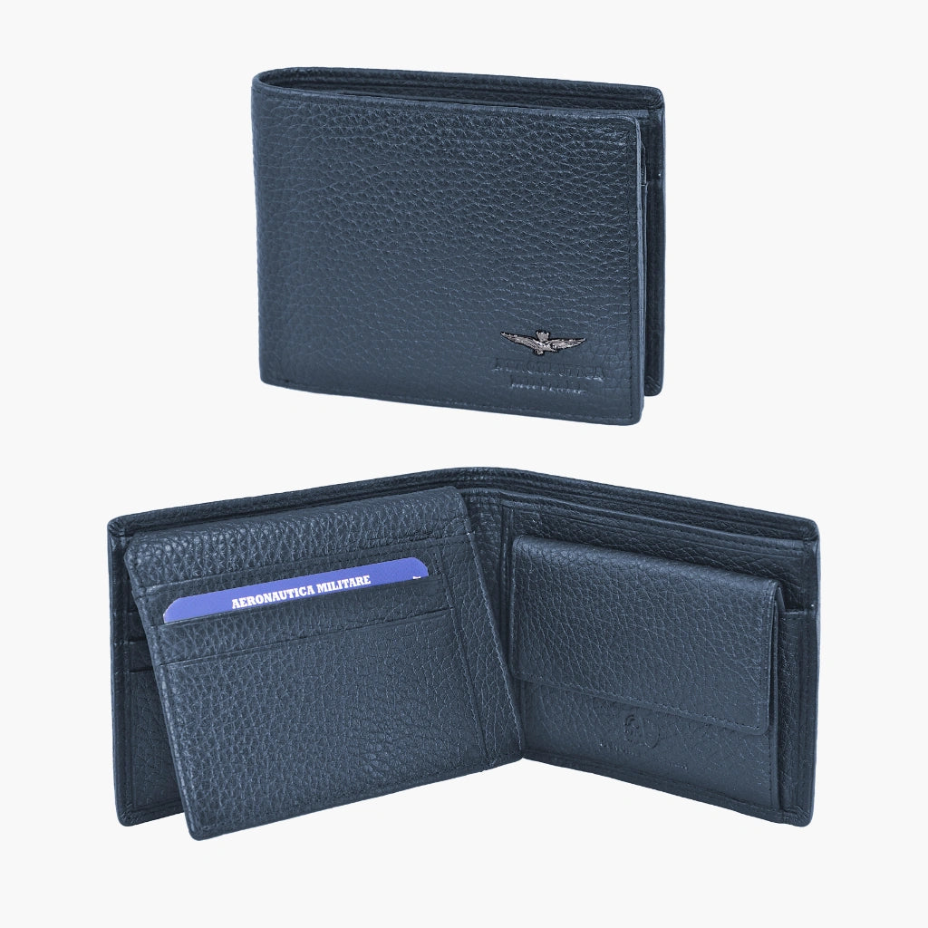 Aeronautics Military Wallet Mænds Porta-dokument Soft AM183-Bl