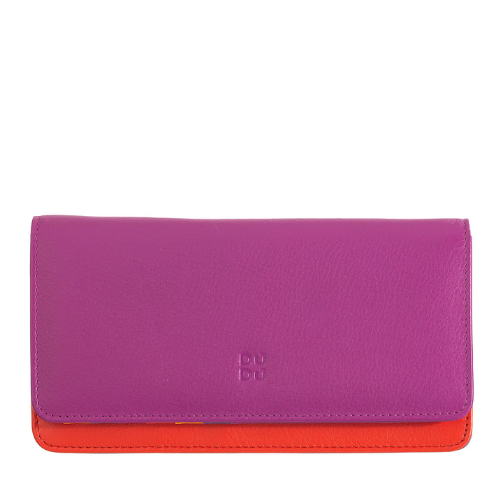 Dudu World World Women in Multicolor Soft Leather RFID Pun