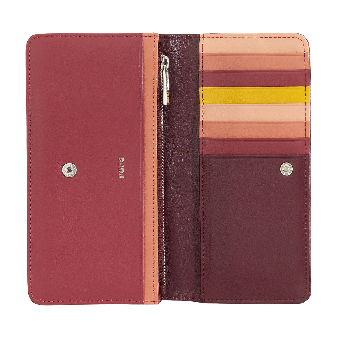 Dudu World World Women in Multicolor Soft Leather RFID Pun