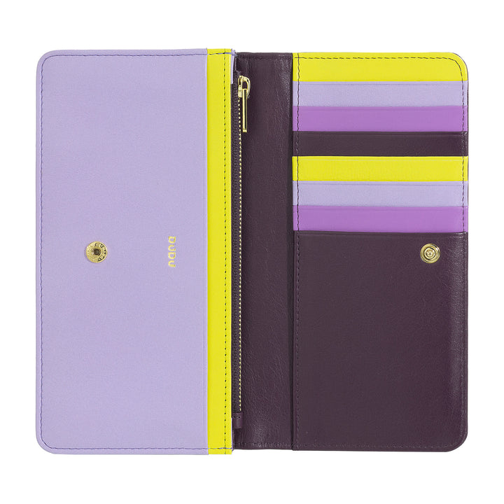 DUDU WORLD WORLD WOMEN IN MULTICOLOR SOFT LEATHER RFID PUN