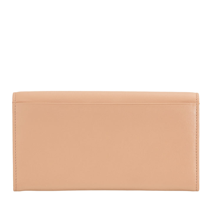 Dudu Women Large World in Colored Leather, Continental Portfolio, Credit Cards Pockets, Hængsel Testers