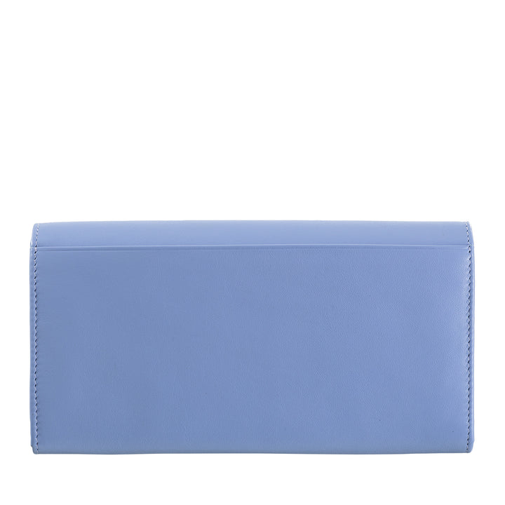 DUDU WOMEN LARGE WORLD IN COLORED LEATHER, Continental portfolio, credit cards pockets, hinge testers