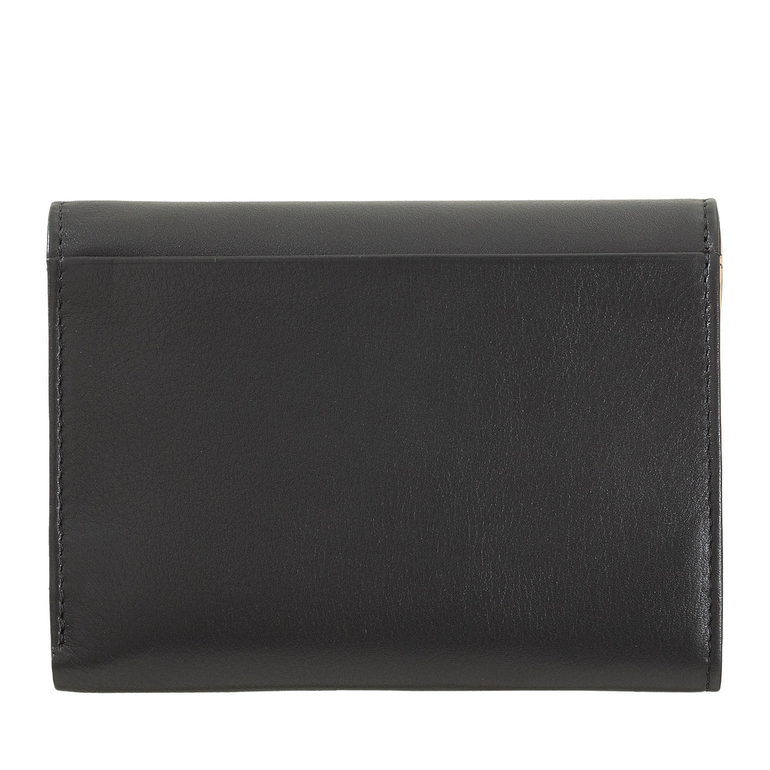 DUDU WOMEN RFID WORLD WALLS WITH PORTAMONE, COLOR LEAVE WALLS DOUBLE PATTA CARD CARD CARD Banknotes