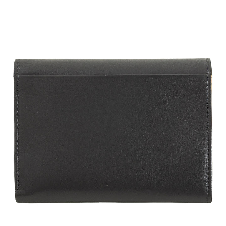DUDU WOMEN RFID WORLD WALLS WITH PORTAMONE, COLOR LEAVE WALLS DOUBLE PATTA CARD CARD CARD Banknotes