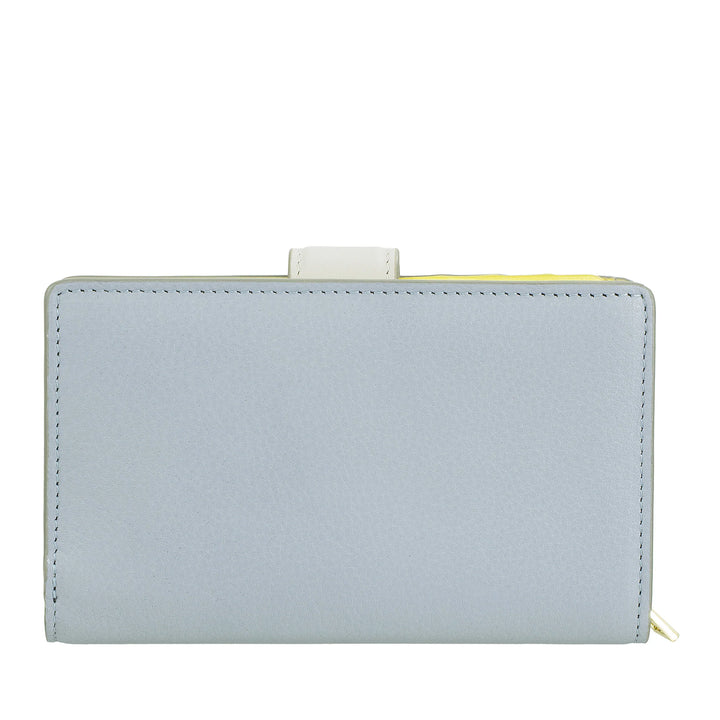 DUDU Damen-Geldbörse aus Leder mit Reißverschluss, Münzbörse und Kartenhalter – elegante und funktionale Damen-Geldbörsen für Karten, Geldscheine und Münzen