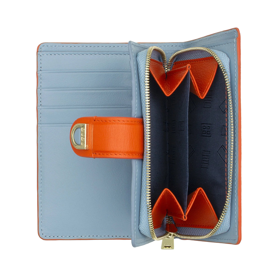 DUDU Damen-Geldbörse aus Leder mit Reißverschluss, Münzbörse und Kartenhalter – elegante und funktionale Damen-Geldbörsen für Karten, Geldscheine und Münzen