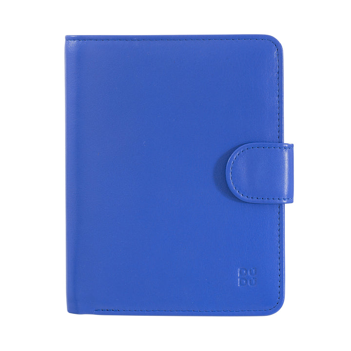 Dudu Women's Women in Soft Leather Colored RFID -blok med Zip Credit Card Holder Doors
