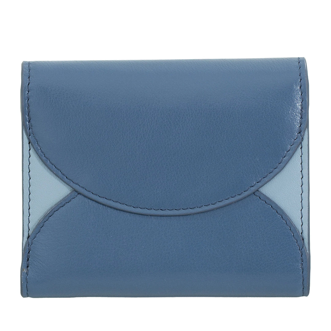 DUDU Kleine, kompakte Damen-Geldbörse aus Leder mit Kartenhalter und Münzfach – elegante und geräumige Damen-Geldbörsen aus echtem Leder