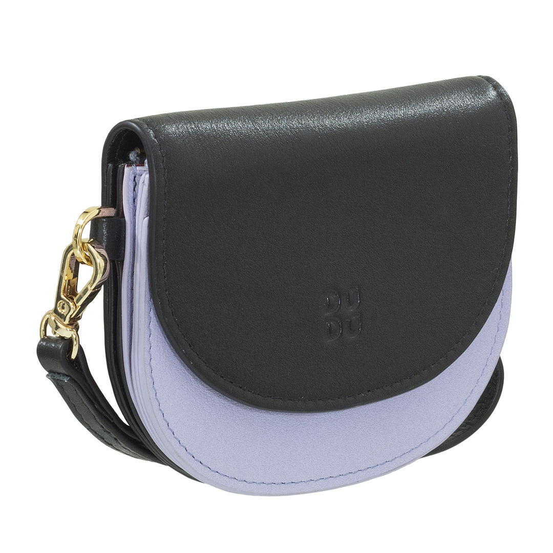 Dudu Women's Wall Wallet Wallet, lille farverig portefølje portamonete carter pengesedler med laccetto