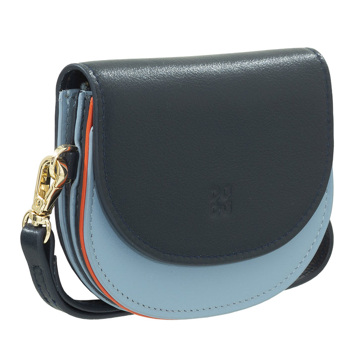 Dudu Women's Wall Wallet Wallet, lille farverig portefølje portamonete carter pengesedler med laccetto