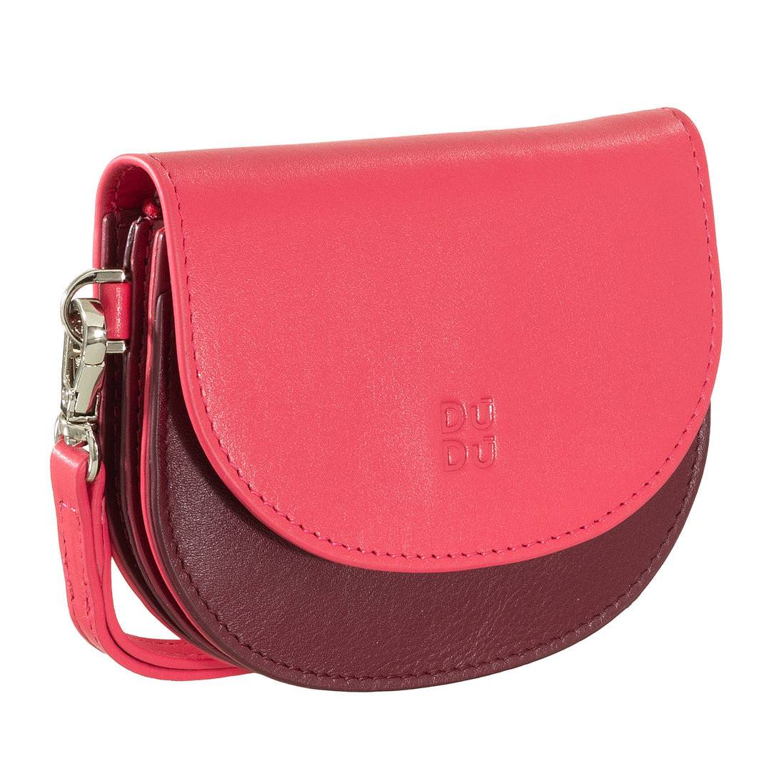 Dudu Women's Wall Wallet Wallet, lille farverig portefølje portamonete carter pengesedler med laccetto