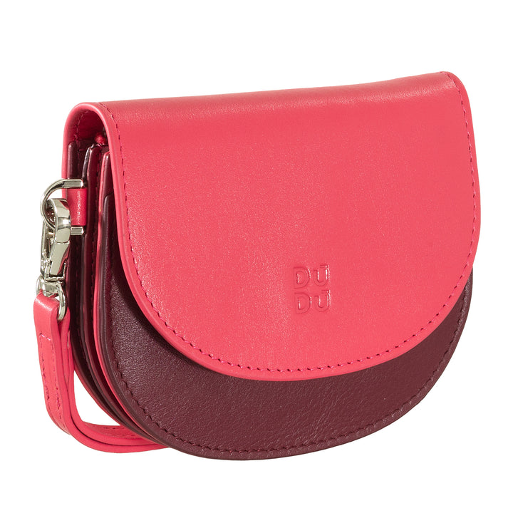 Dudu Women's Wall Wallet Wallet, lille farverig portefølje portamonete carter pengesedler med laccetto