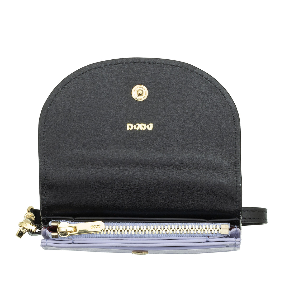 Dudu Women's Wall Wallet Wallet, lille farverig portefølje portamonete carter pengesedler med laccetto