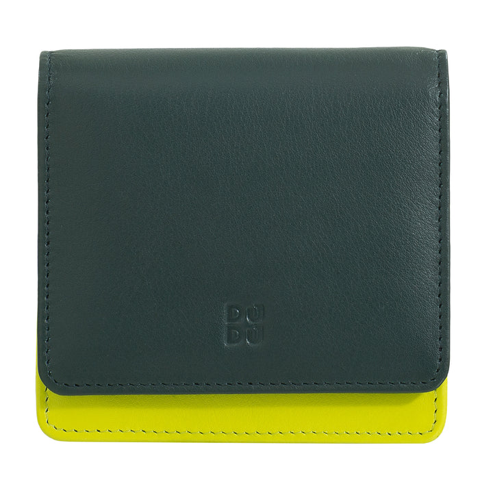 Dudu Women's Women Wallet in Skop Legant RFID Ultra Compact Farverig RFID med interne lynlås og 8 kortkortholdere