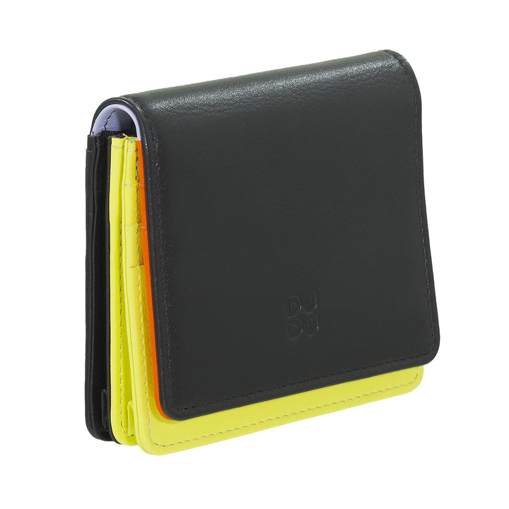 Dudu Women's Women Wallet in Skop Legant RFID Ultra Compact Farverig RFID med interne lynlås og 8 kortkortholdere