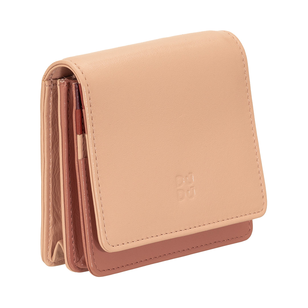 Dudu Women's Women Wallet in Skop Legant RFID Ultra Compact Farverig RFID med interne lynlås og 8 kortkortholdere