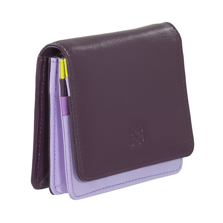 Dudu Women's Women Wallet in Skop Legant RFID Ultra Compact Farverig RFID med interne lynlås og 8 kortkortholdere