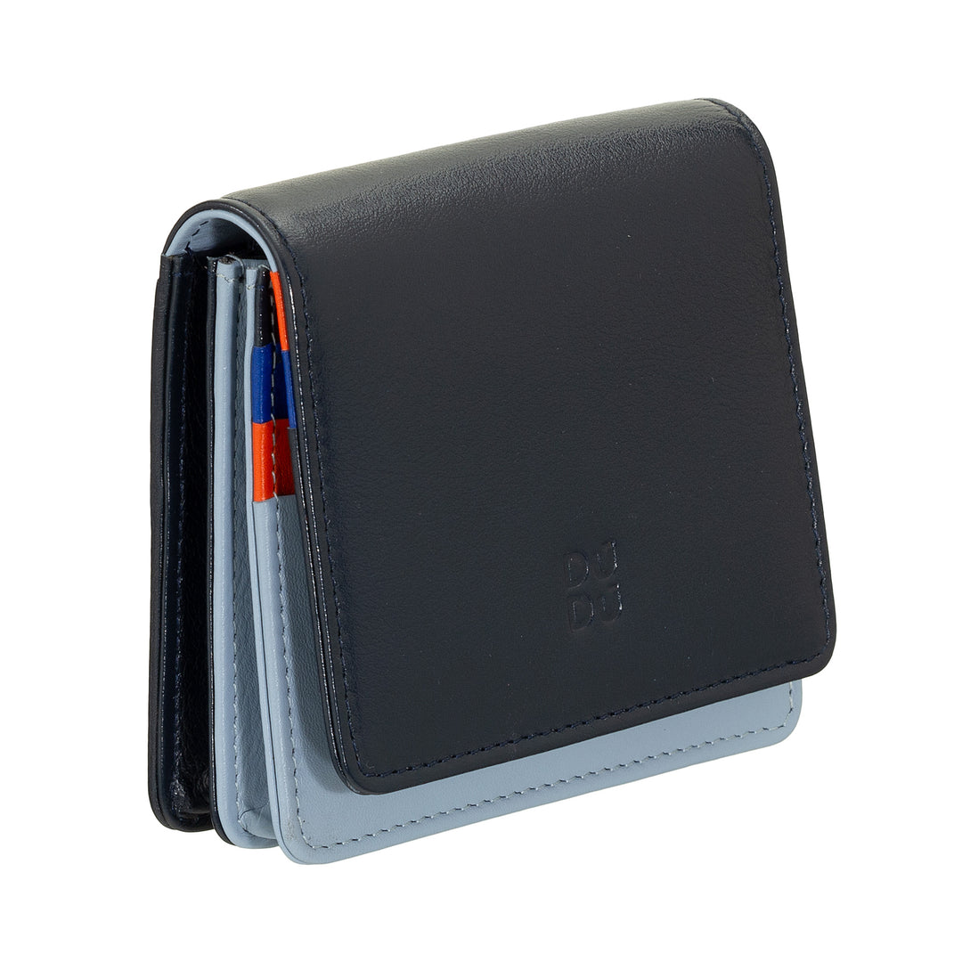 Dudu Women's Women Wallet in Skop Legant RFID Ultra Compact Farverig RFID med interne lynlås og 8 kortkortholdere