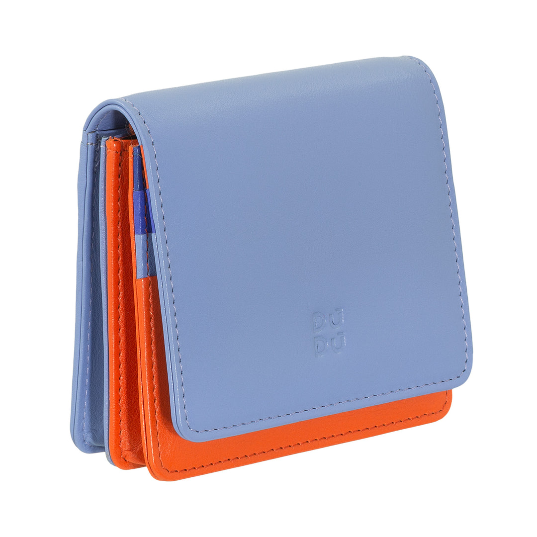 Dudu Women's Women Wallet in Skop Legant RFID Ultra Compact Farverig RFID med interne lynlås og 8 kortkortholdere