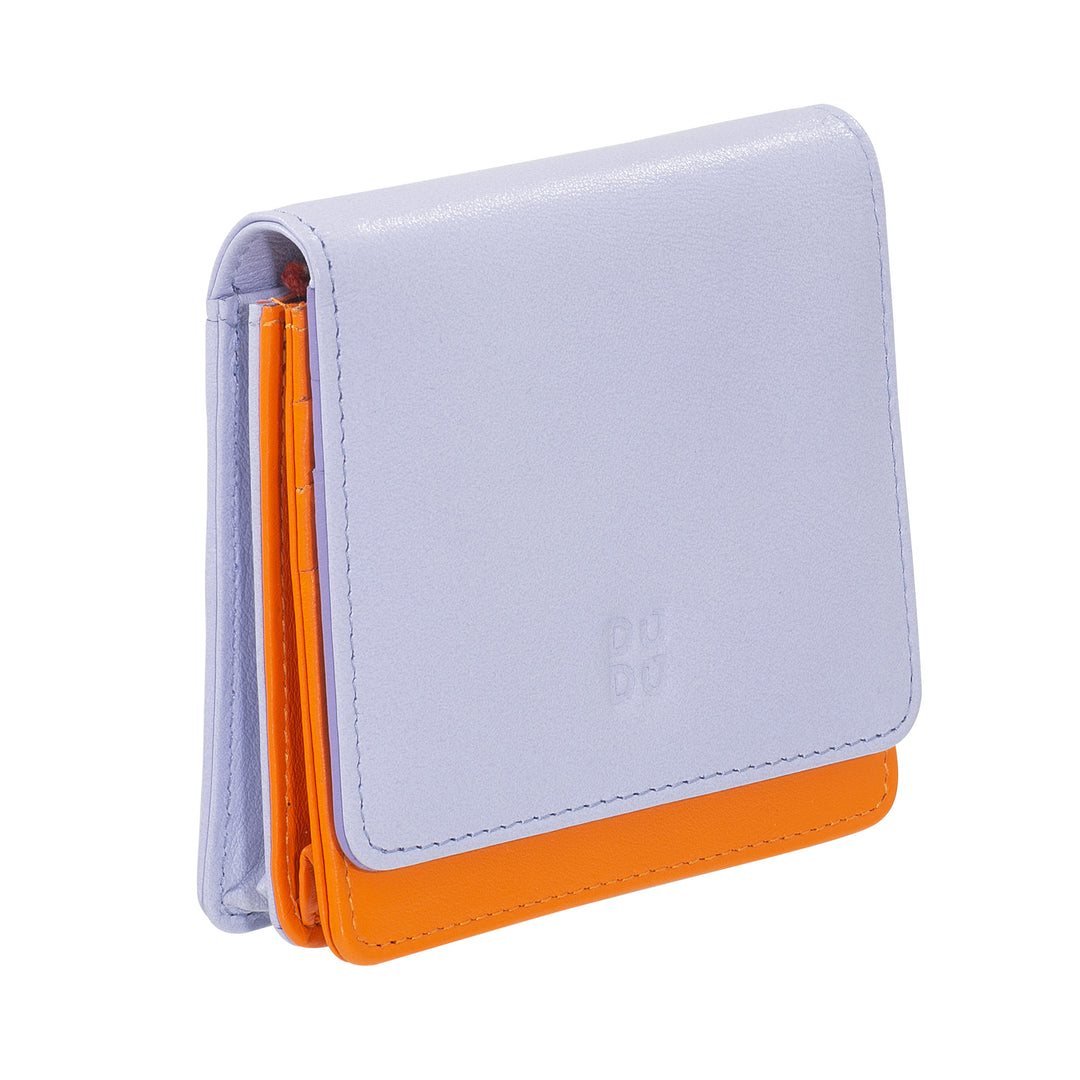 Dudu Women's Women Wallet in Skop Legant RFID Ultra Compact Farverig RFID med interne lynlås og 8 kortkortholdere