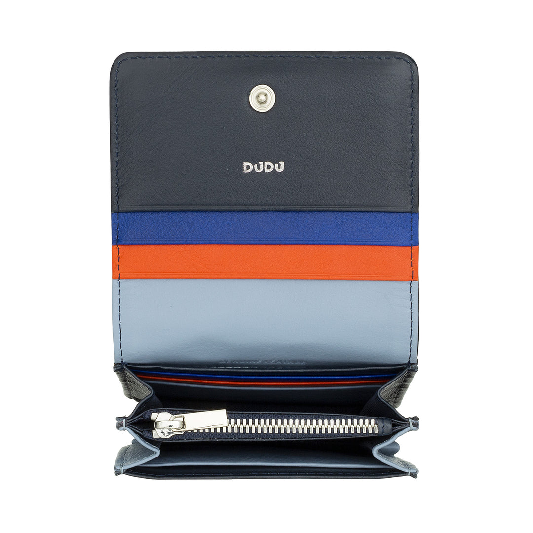 Dudu Women's Women Wallet in Skop Legant Rfid Ultra Compact Colorful Rfid with internal zip and 8 Card Card holders