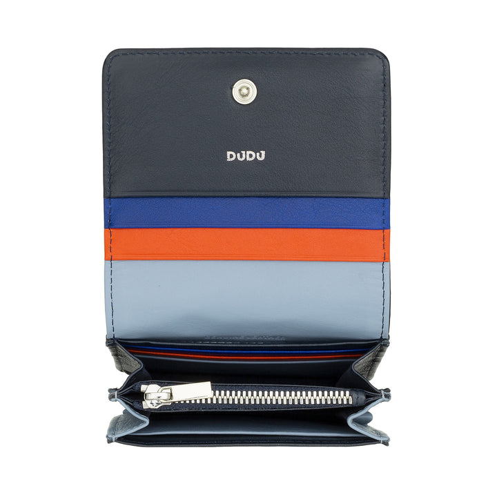 Dudu Women's Women Wallet in Skop Legant Rfid Ultra Compact Colorful Rfid with internal zip and 8 Card Card holders