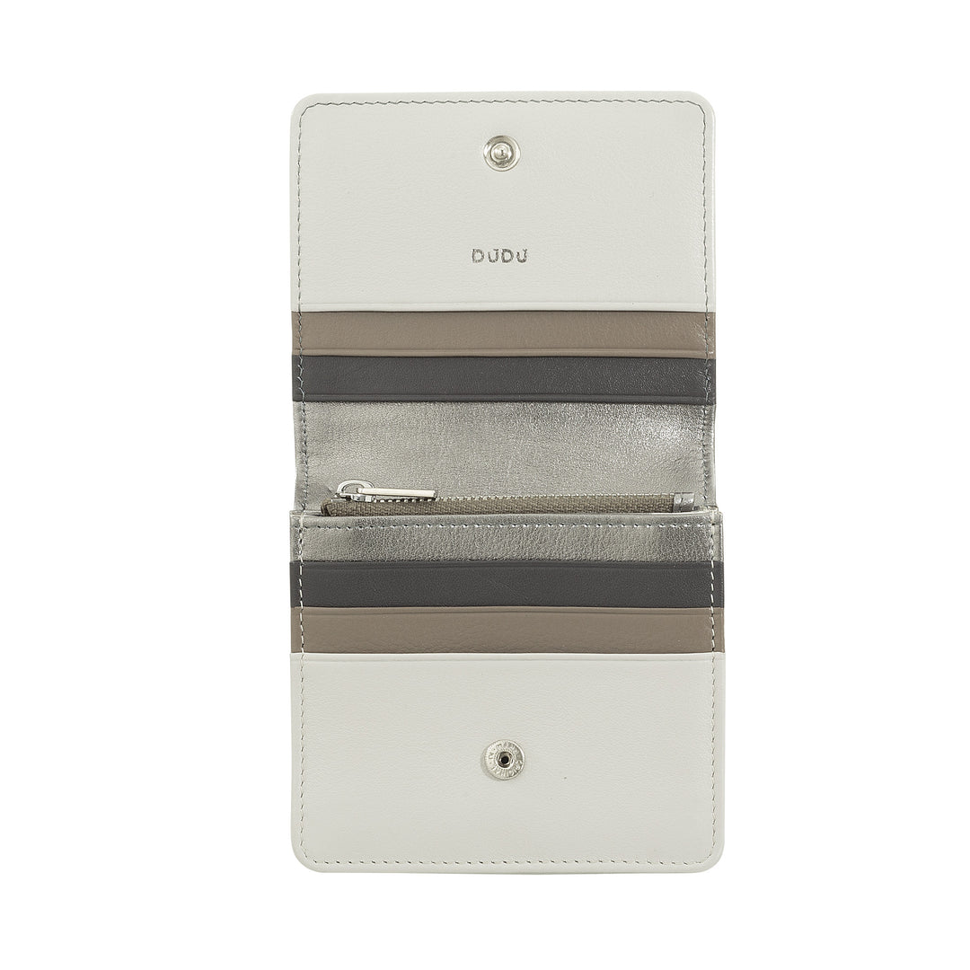 Dudu Women's Women Wallet in Skop Legant RFID Ultra Compact Farverig RFID med interne lynlås og 8 kortkortholdere