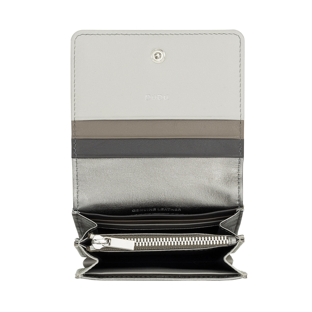 Dudu Women's Women Wallet in Skop Legant RFID Ultra Compact Farverig RFID med interne lynlås og 8 kortkortholdere