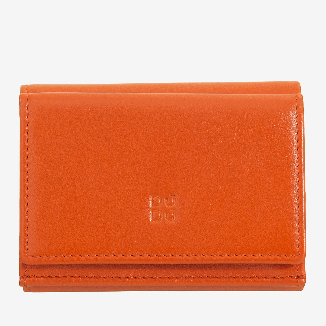 DUDU Kleine Herren-Geldbörse aus Leder, Damen-Geldbörsen, kompaktes Design mit Münzfach für Geldscheine und Karten