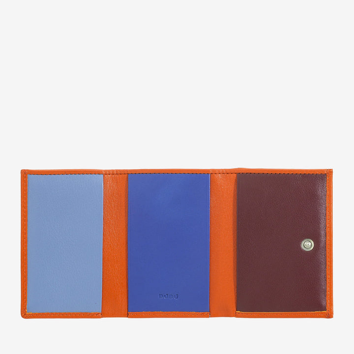 DUDU Kleine Herren-Geldbörse aus Leder, Damen-Geldbörsen, kompaktes Design mit Münzfach für Geldscheine und Karten
