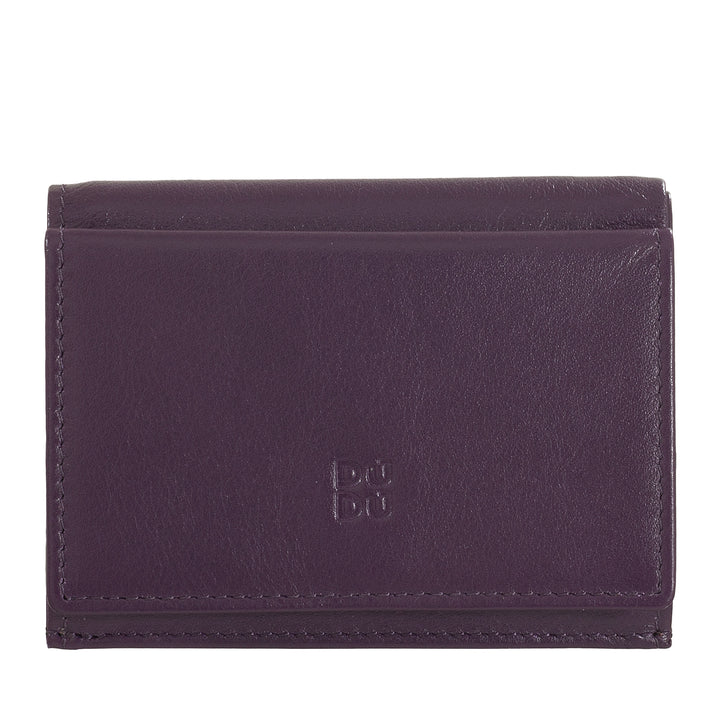 Dudu Small Men's Leather Wallet, Women's Wallet, Compact Design With Banknotes and Cards Doors Doors Doors