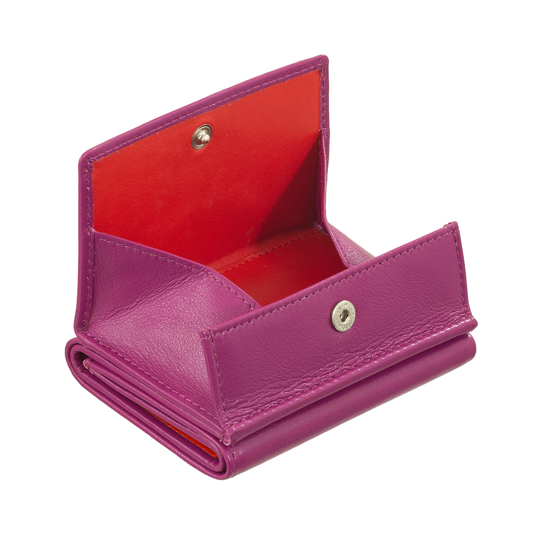 Dudu Small Men's Leather Wallet, Women's Wallet, Compact Design With Banknotes And Cards Doors Doors