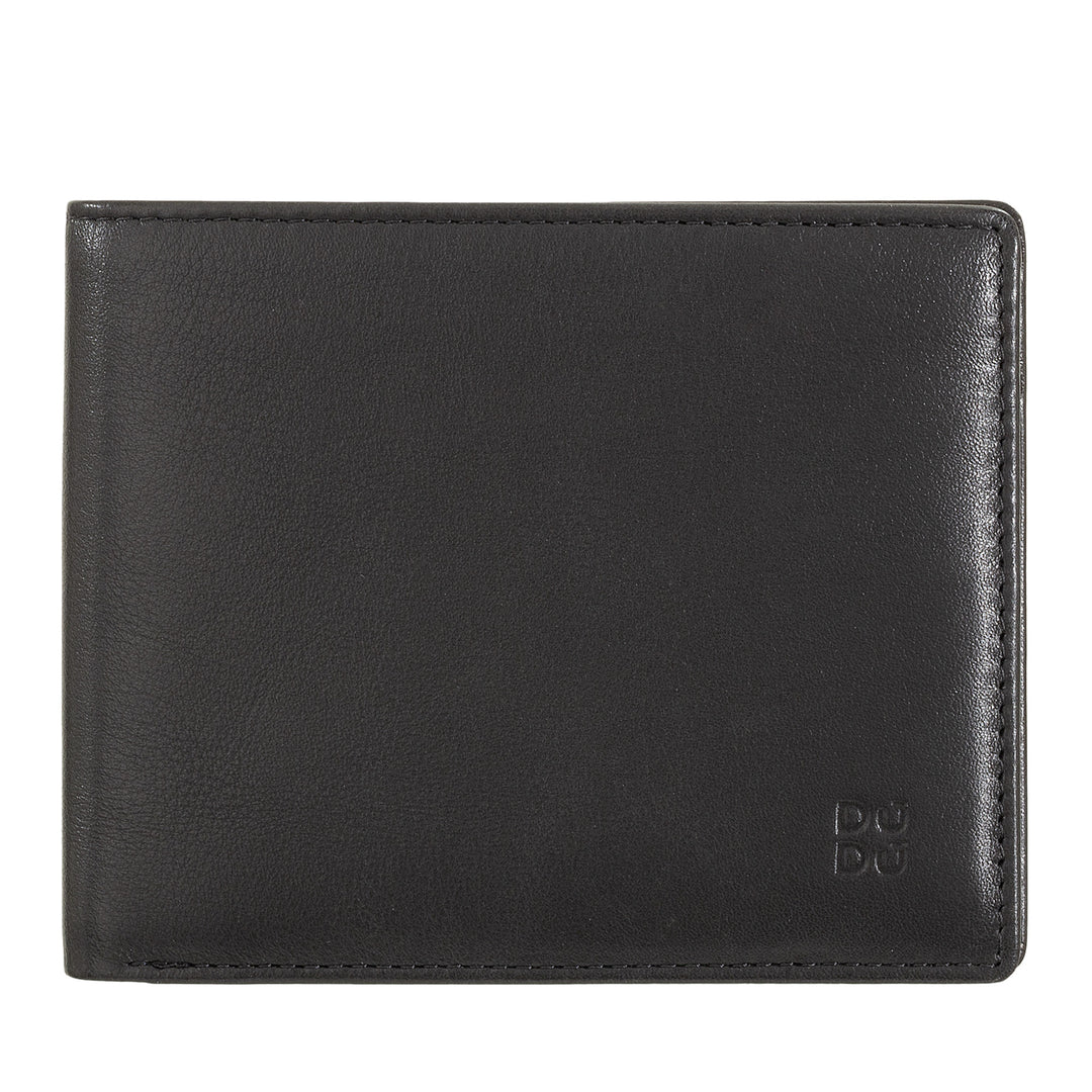 Dudu Rfid Men's Leather Wallet in Colored Nappa Nappa med indehaver og kort Holder