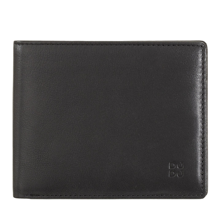 Dudu Rfid men's leather wallet in colored nappa nappa with holder and cards holder