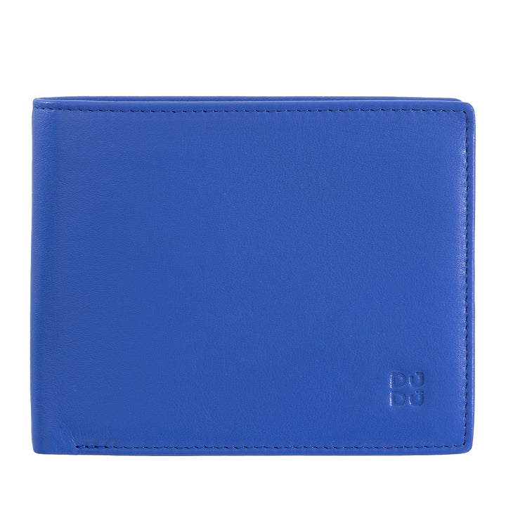 Dudu Rfid Men's Leather Wallet in Colored Nappa Nappa med indehaver og kort Holder